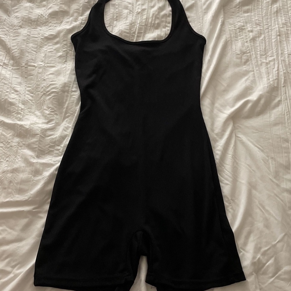 BlushMark black halter Onsie